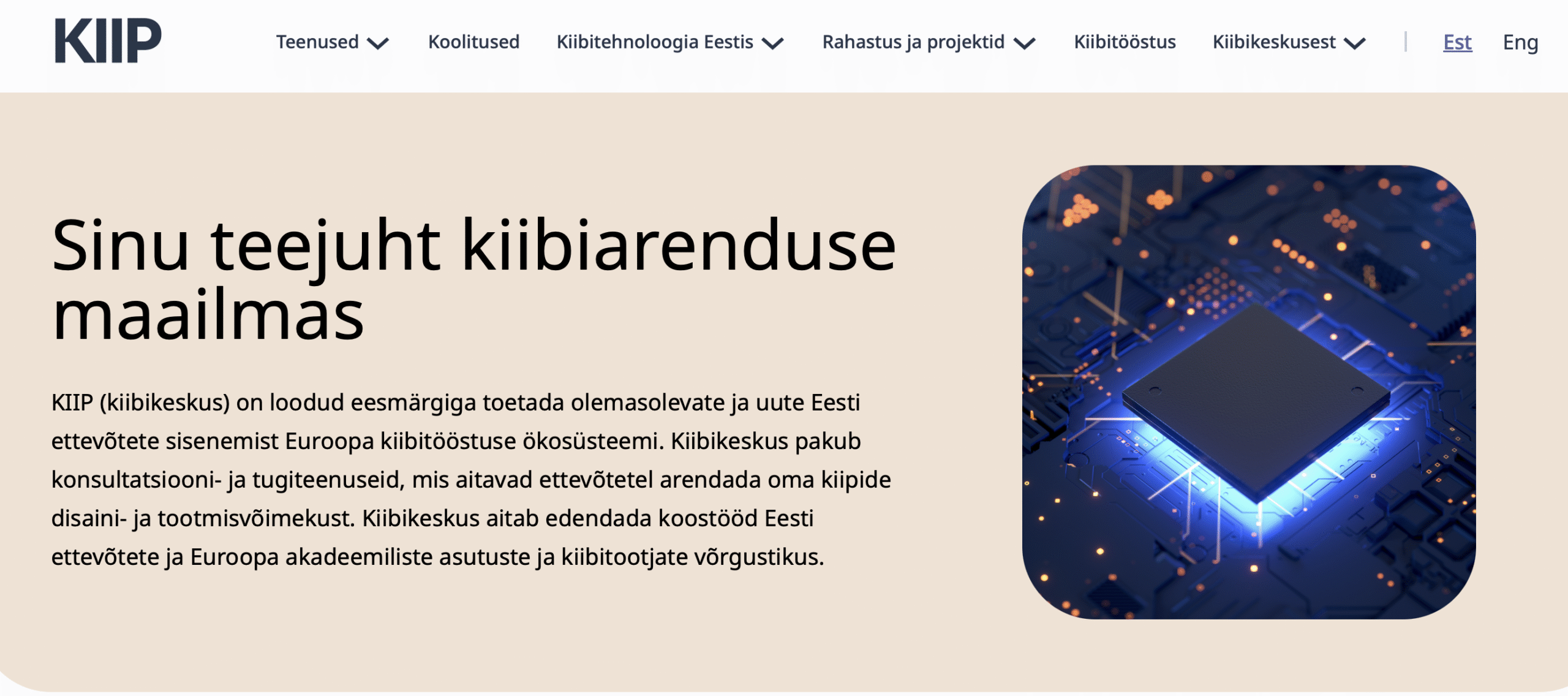Eesti kiibitehnoloogia kompetentsikeskus astub järgmise sammu – avatud on kogukonnaleht Kiip.ee